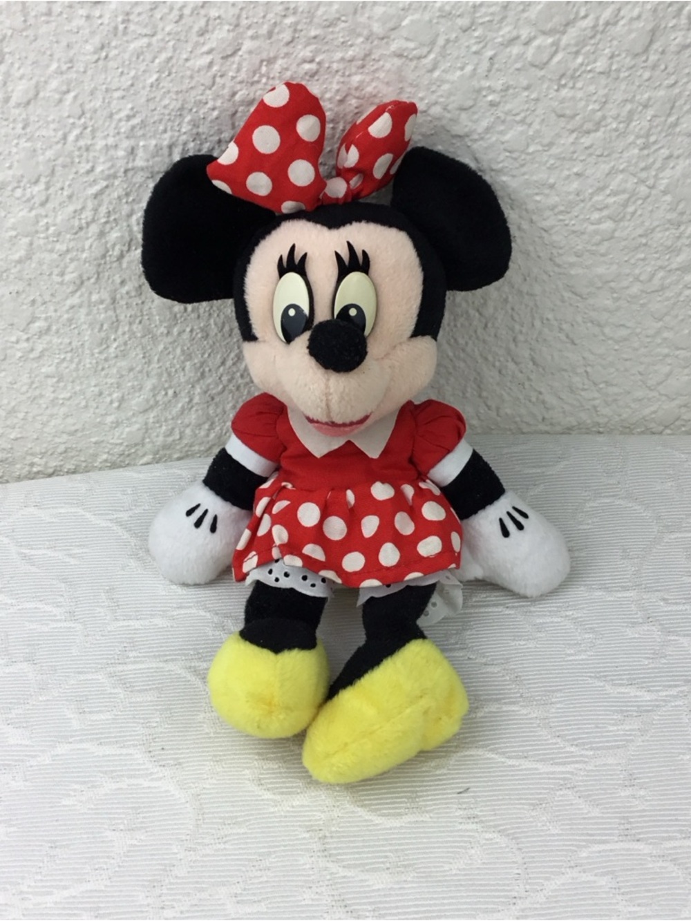 Minnie Mouse Polka Dot Plush Toy - Red & Yellow
